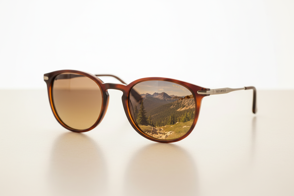 Amber Gradient Mountain