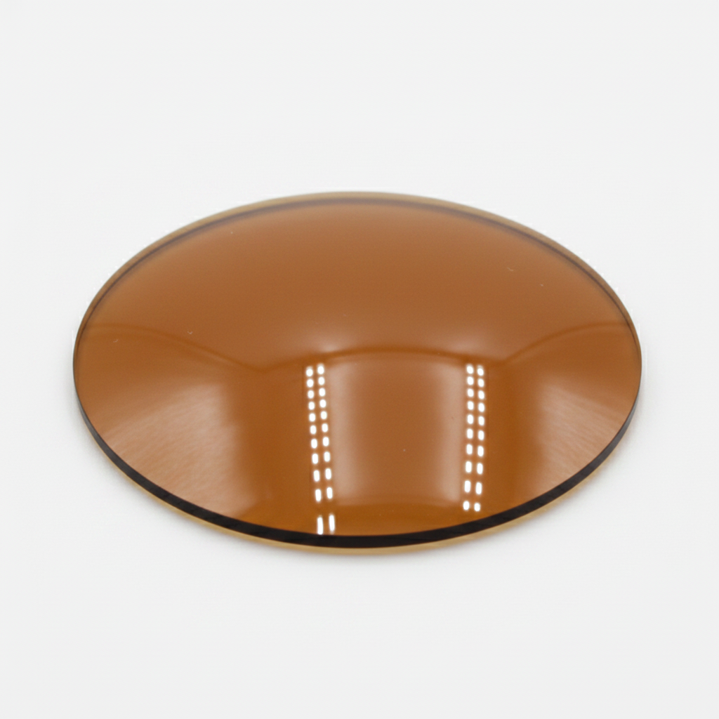 CR-39 Plano 75mm Brown - Base 6