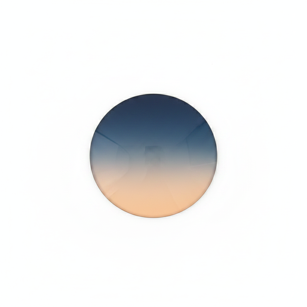 Gradient Tint Uncut Plano Lens - Navy Peach