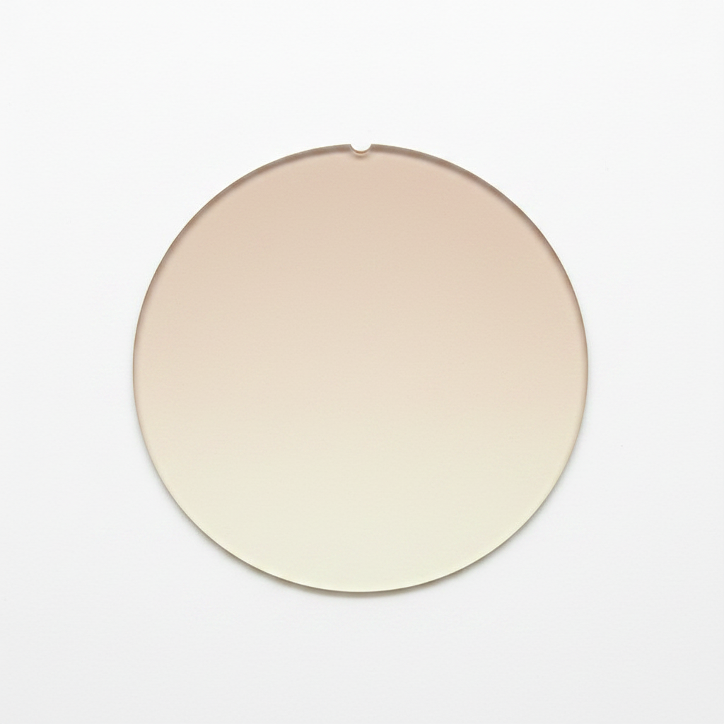 Gradient Tint Uncut Plano Lens - Light Brown Yellow
